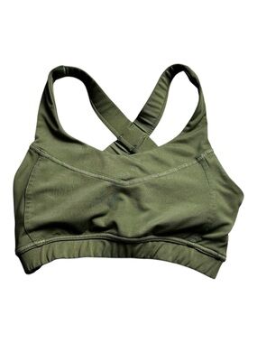 Hylete Olive Green Crossback Sports Bra Size Small Atheticwear